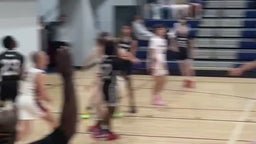 Timbo grabbed the rebounds put back up.