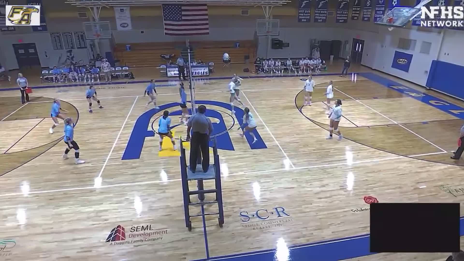 Lexi Bass gets a Kill against Fayetteville Academy