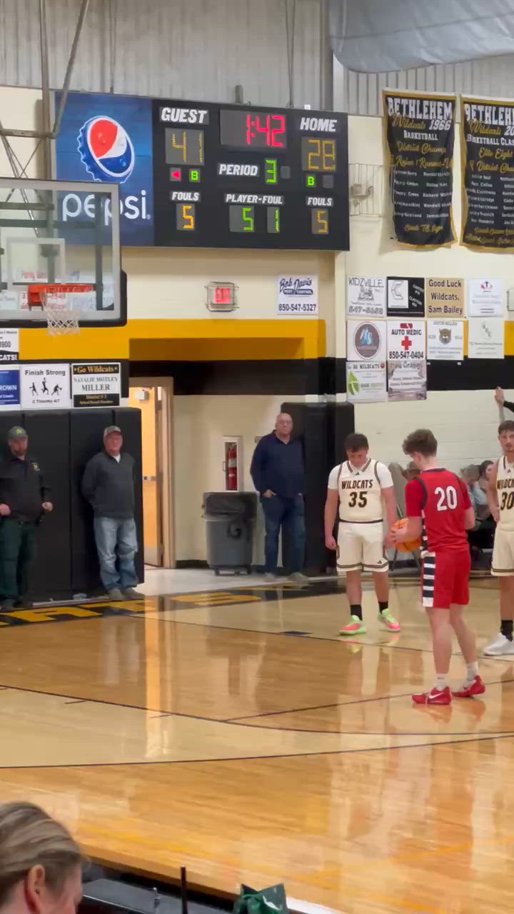 25-26 Wade Borgesen | Free Throws | Paxton v Bethlehem