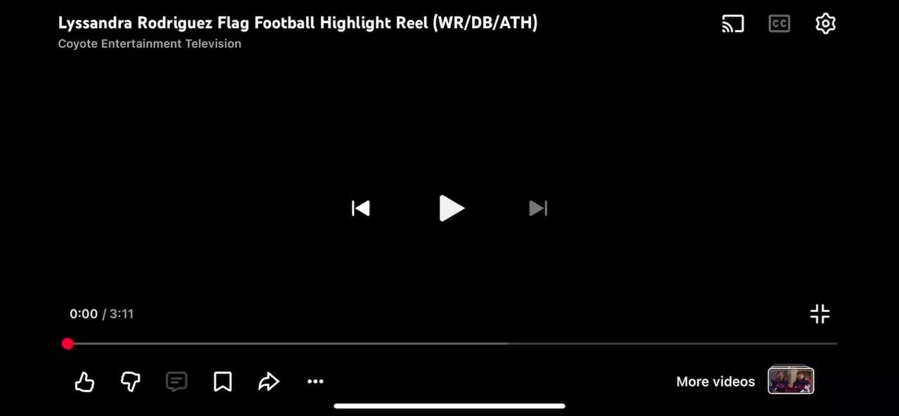 Senior Lyssandra Rodriguez highlights from 2024/2025. Showcasing her speed and ability to read the pass and maneuver through defenders.
