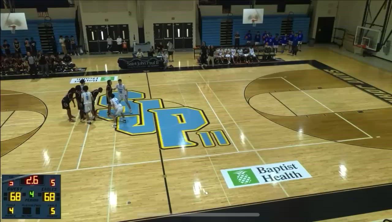 Jahkyle Lawrence makes 3 at the buzzer to defeat Saint John Paul II