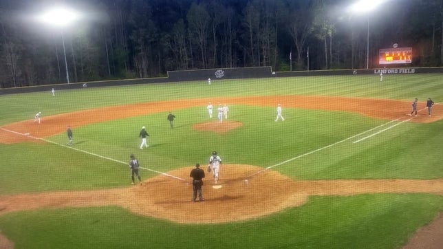 This was great, Coach Laws heading to the mound, to take the ball and pass it to the next man (Jacob Perkins).... but this was a nice ovation for Nate and the coolest thing was how each member of our infield came out to hug/ high 5 Nate. Great moment