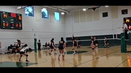 Dillen Pritchett playing Outside and Middle (5 kills) against Collegiate Charter