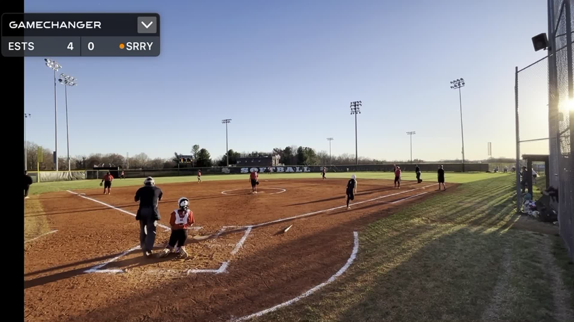 Jaycee Dalton with a lead off home run to start the 1st inning.