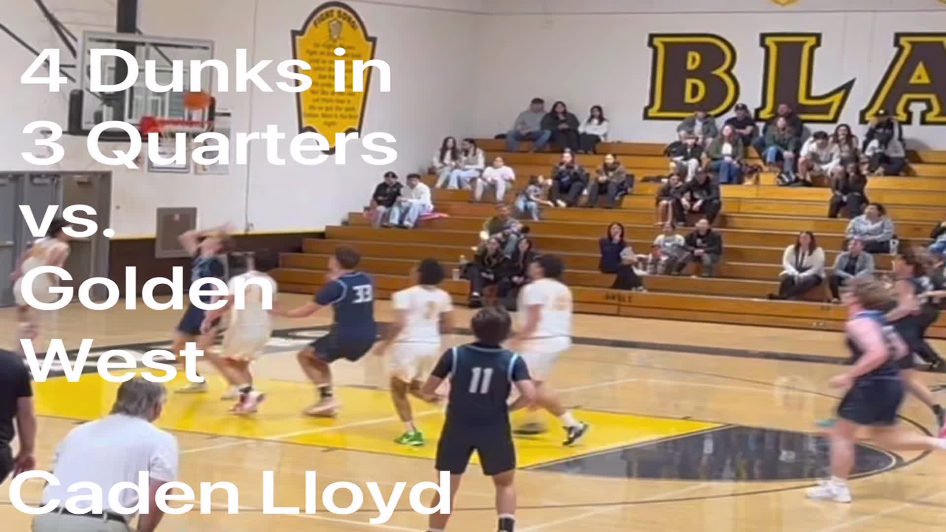 4 Dunks in 3 Quarters!