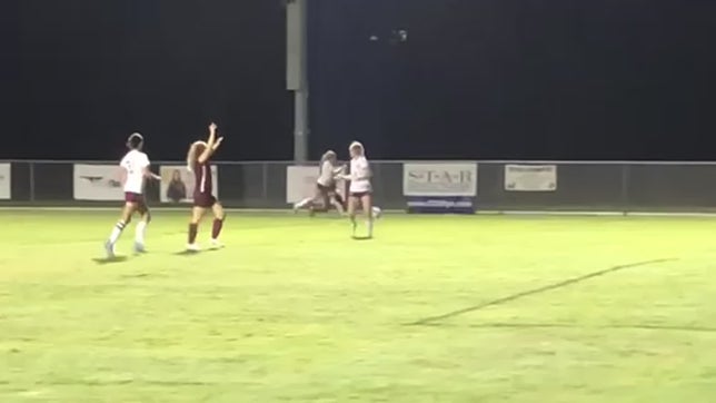 Marley Harris to Abi Alexander to Braylynn Taylor for the GOAL!
