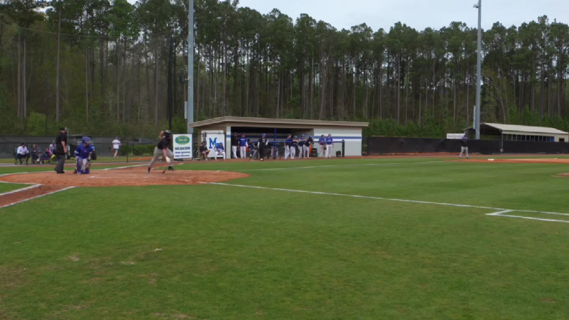 Line Drive Single against May River HS (SC) Varsity