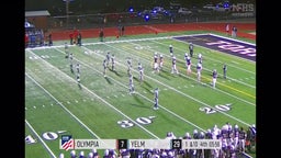 4th quarter YELM #10 Parker Myers to #3 Jacob Ford for a 80 Yard Touchdown pass