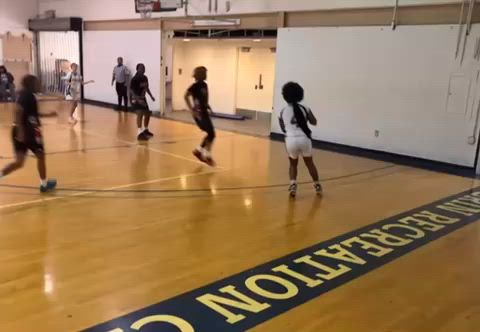 PG4 Samaiia Oliver 3 pointer on Dobbins High