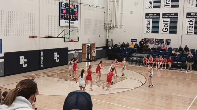 Chelsie Jeffrey with the basket