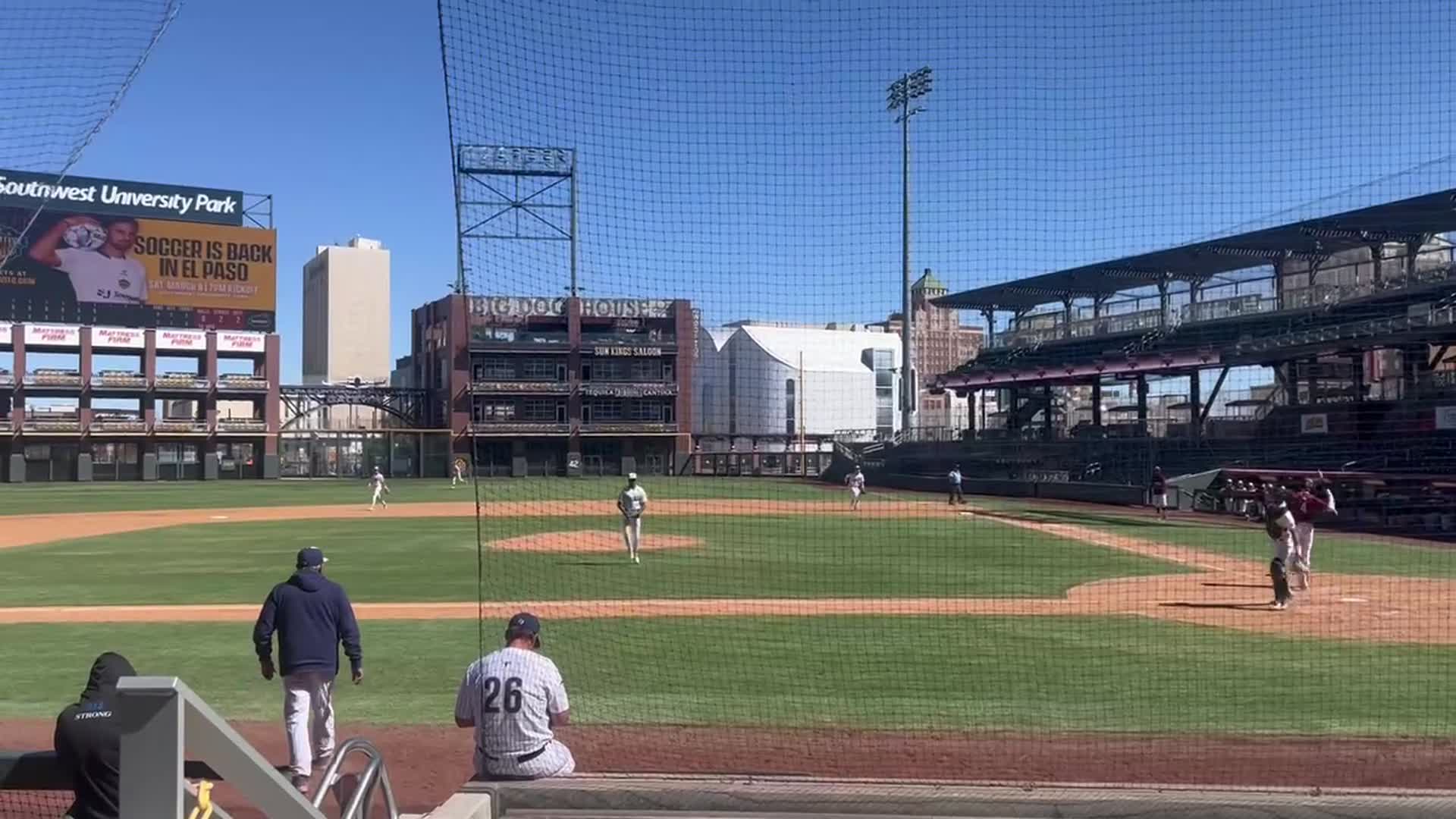 Jaxon Baptist with a strikeout to finish off his complete game 3 hit shutout!!  What a gem..