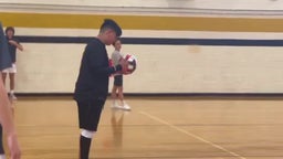 Ethan serves