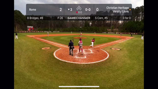 Hard line drive up the middle for a single