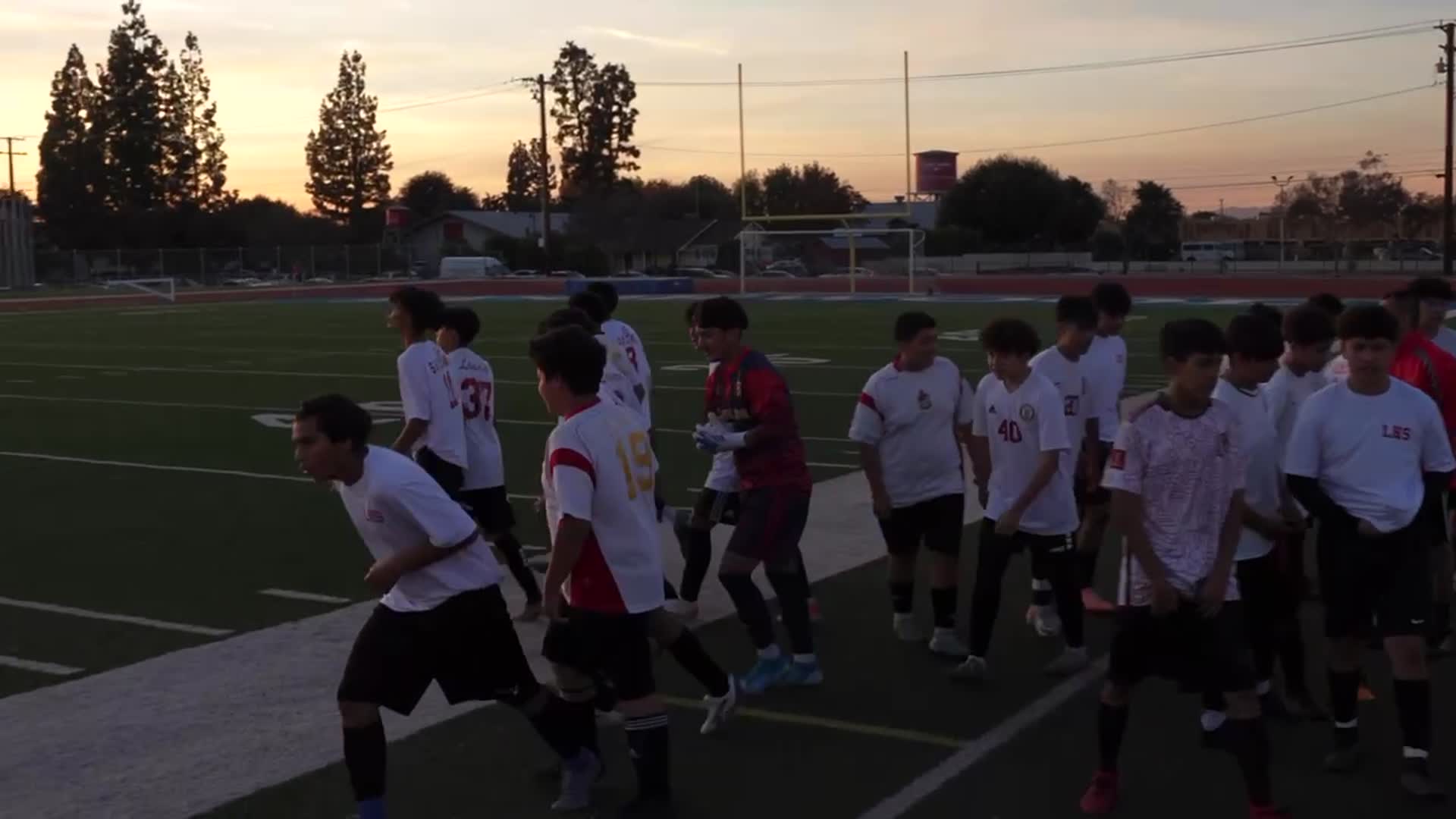 Half Time Break Against Edgewood