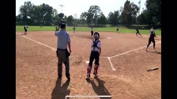 Sayuri "Sai Sai" Toledo hits a 3 run in the park home run.