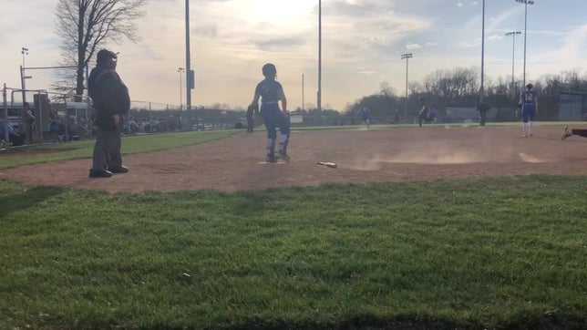 Base hit to left