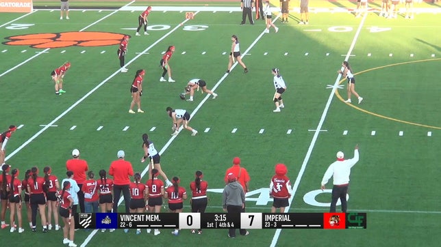 Sophomore QB Azul Trujillo threw for a record 9,503 yards this season leading Vincent Memorial to a D2 San Diego Section title.