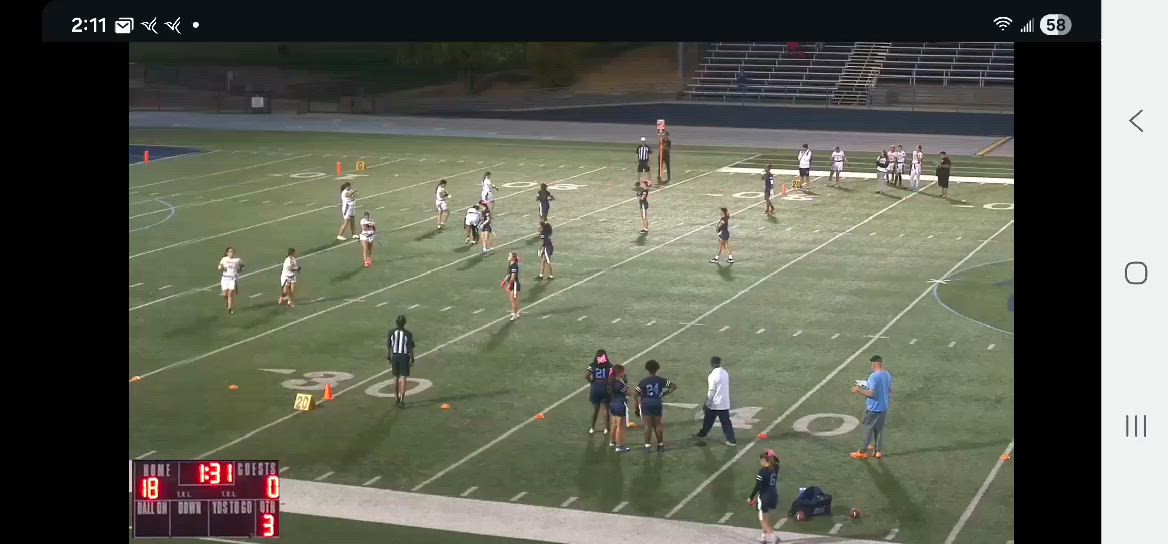 interception and TD catch