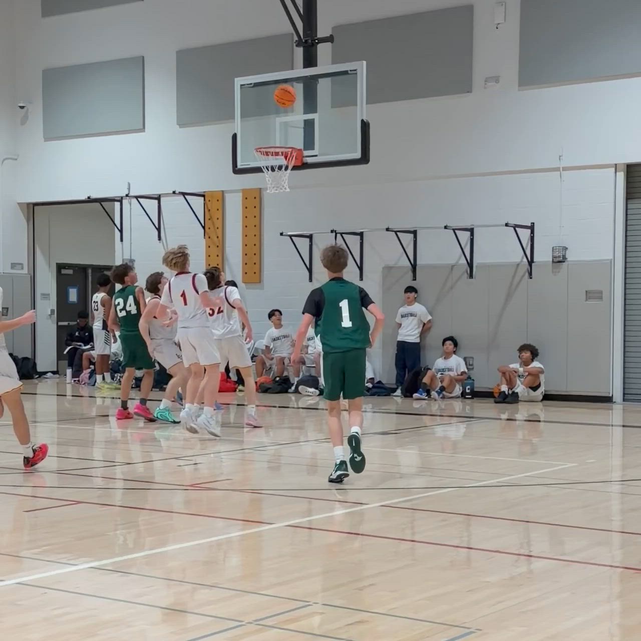 Carson Conahey (1) with the layup. Ashton Kritzer (11) with the steal and the assist.