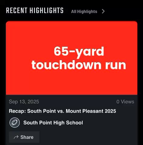65yd touchdown run