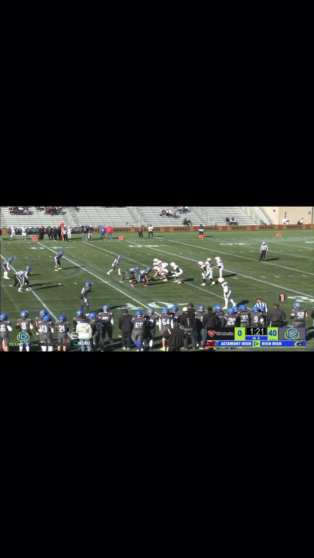 21 yard gain