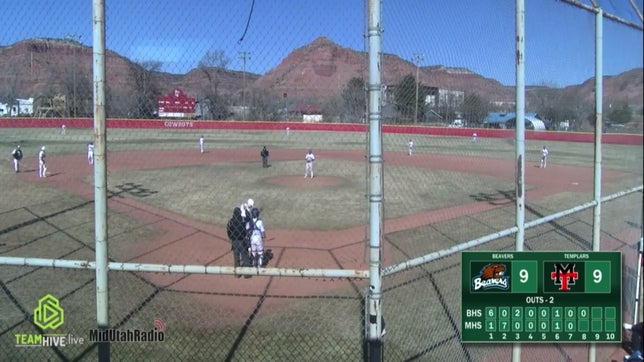 Tied in triple extra innings. The inning started with two outs and a runner on third. Coach pinch hits  Kellen. He fouls off two and gets two balls then hits one deep over the left field fence for the WIN.