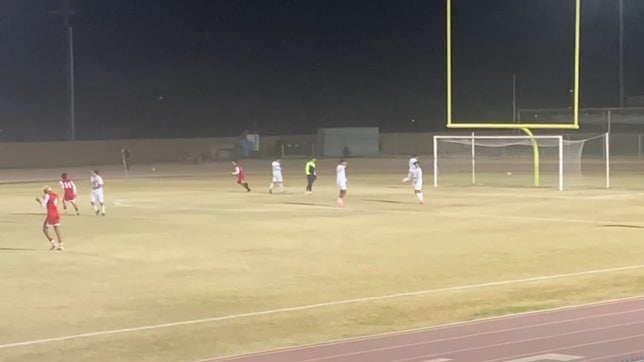 Asron Sanchez with the shot and goal to put the tigers up 1-0 versus Southwest out of El Centro, Ca.  Assist from Enrique Guerra