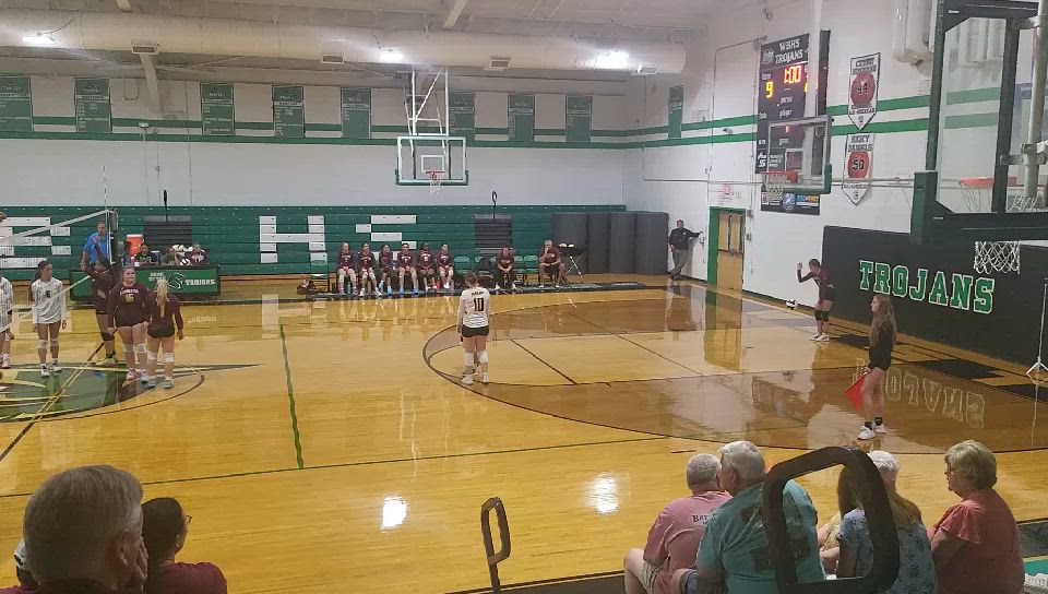 Lumberton FR light up volley v West Brunswick