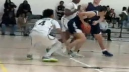 Dovid Blalock hits the fadeaway putback: