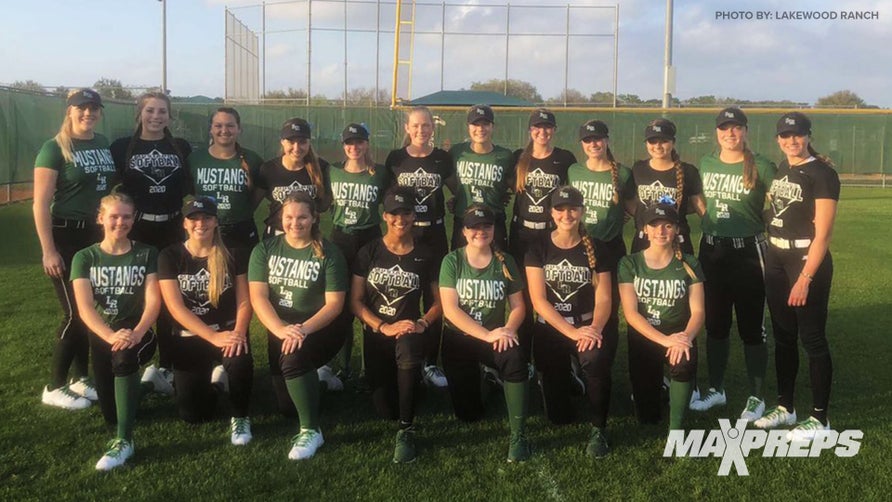 Lakewood Ranch takes No. 1 in the MaxPreps Preseason Top 25 softball rankings. Coming in at No. 2 is Norco in California. Highlights of No. 3 Foothill in California are shown.