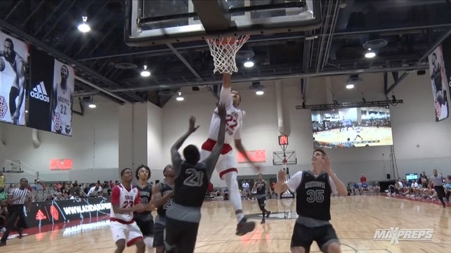 The No. 2 overall recruit in the 2018 class, Romeo Langford, throws down a big-time dunk in the Adidas Uprising summer championships.