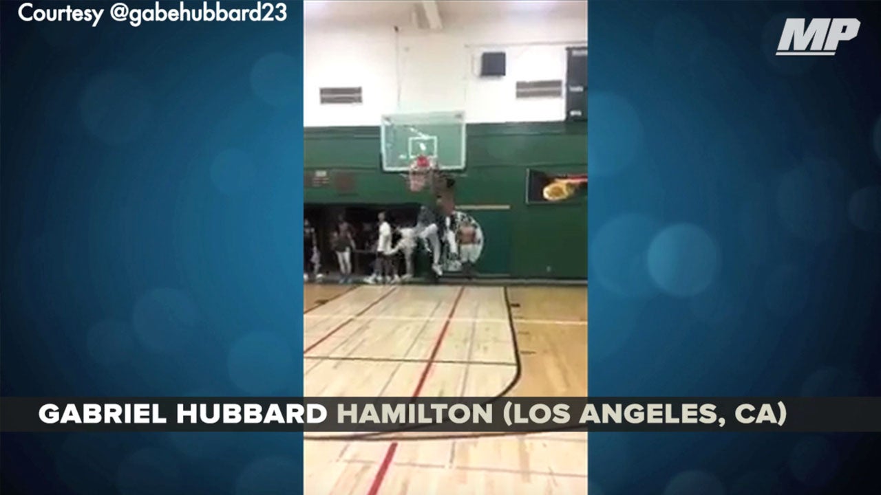 California guard shatters backboard
