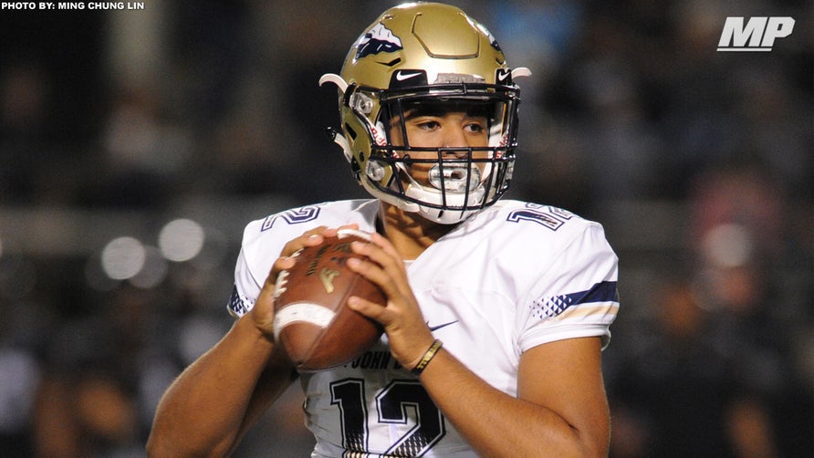 Sophomore highlights of St. John Bosco's (CA) 4-star quarterback DJ Uiagalelei.