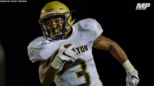 Hylton's (VA) 4-star running back Ricky Slade shows why he is one of the best in the country. He ran for a school record 353 yards and also broke the school record and accounted for eight touchdowns.