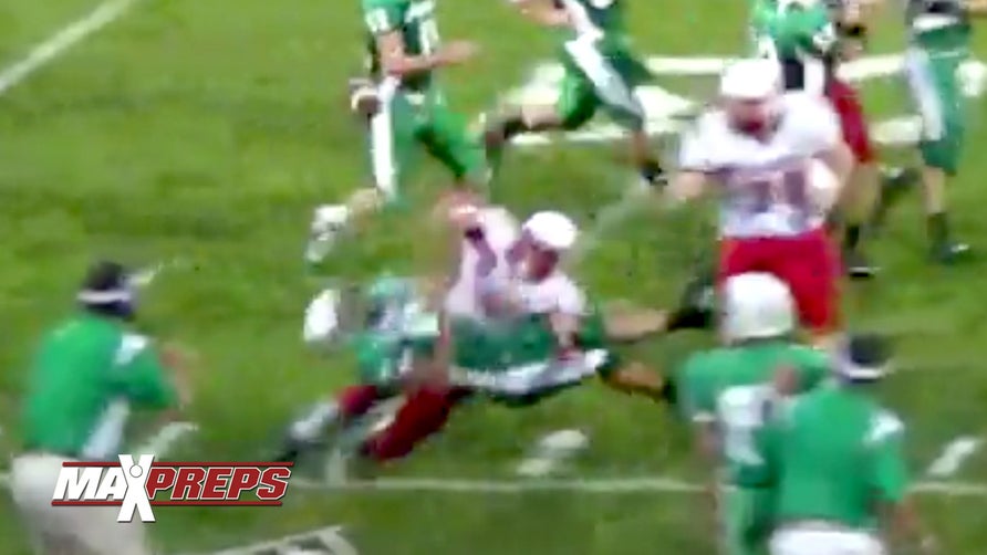 Port Clinton's (OH) Emerson Lowe makes one of the biggest hits of the year.