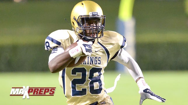 Spartanburg's (SC) Tavien Feaster shows why he is the top-rated all-purpose back in the 2016 class with this touchdown run in their 42-14 win against Wakulla (FL). He finished the day with 182 total yards and three touchdowns.