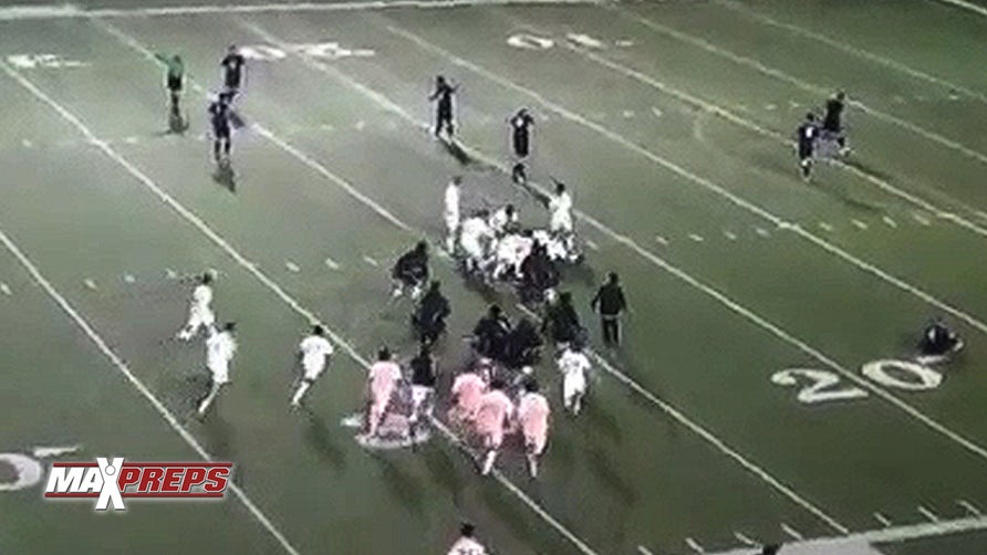 MF Josh Peloquin lands a buzzer beater.