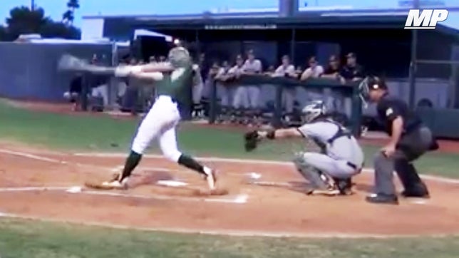 Greenway's (AZ) baseball team has honored former alumni Tyler Prewitt, who lost his life fighting for our country in the Iraq war and for the last several years head coach Matt Denny has let the players wear an Army-green camouflage helmet to honor him during batting practice.

This was the first game he let one of his players wear it in the game, and leadoff hitter Matthew McDonald hit his first career home run on the first pitch he saw.