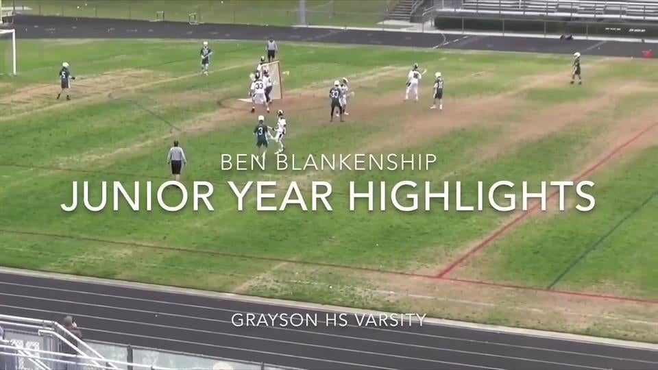 Ben Blankenship Junior Year Grayson Lacrosse Highlights