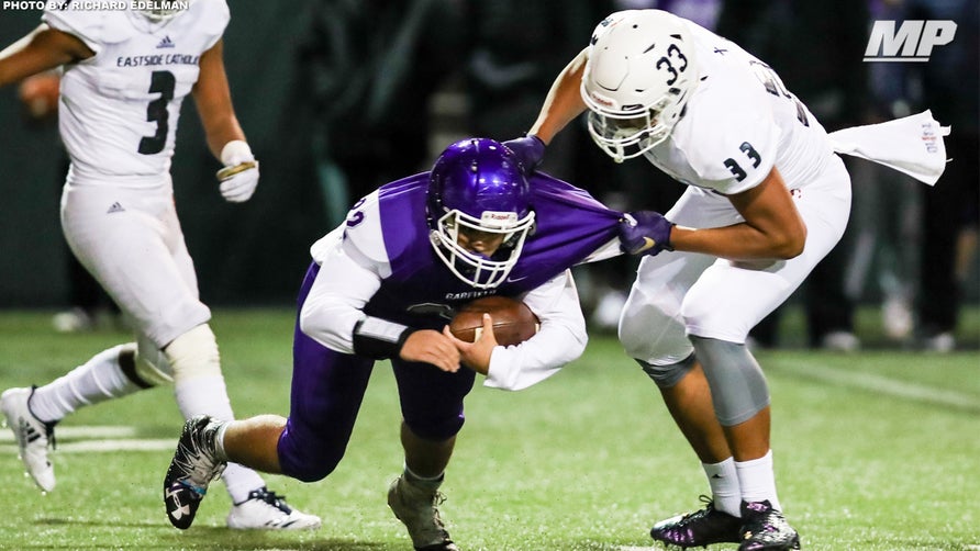 Freshman highlights of Eastside Catholic's (WA) 5-star defensive end JT Tuimoloau, the No. 1 rated player from the Class of 2021.