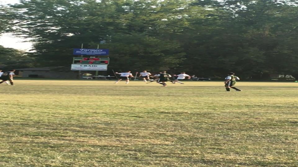 Joshua Clark with a header goal.