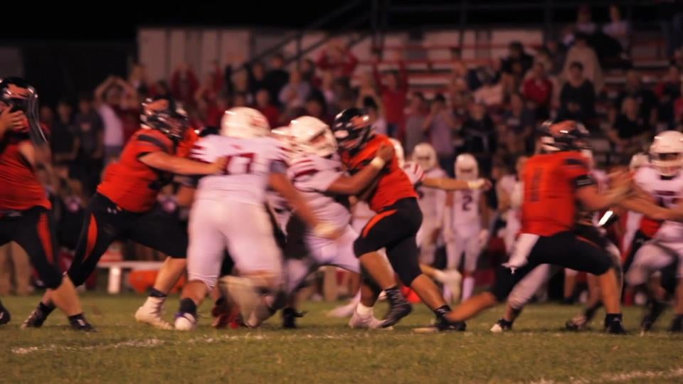 Isiah Childs with a Big Hit