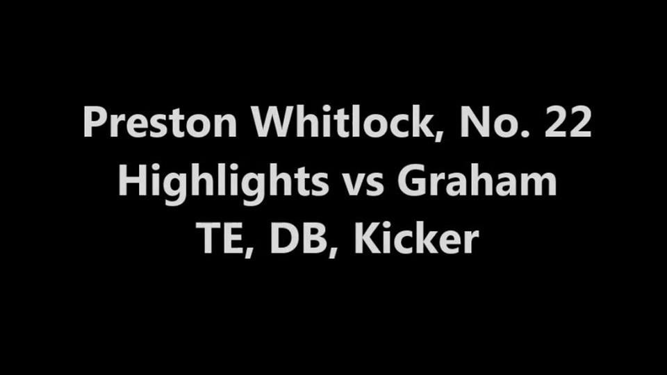 Preston Whitlock, #22
