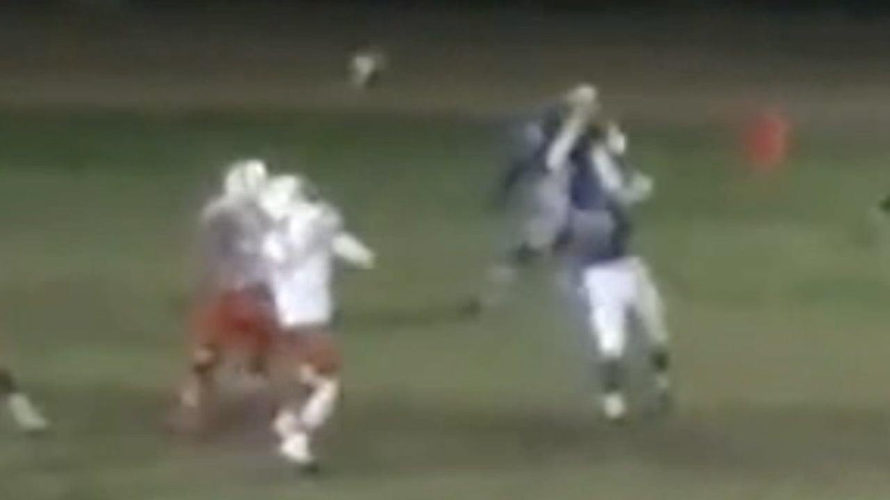 Unbelievable play Quarterback throws and catches his own pass