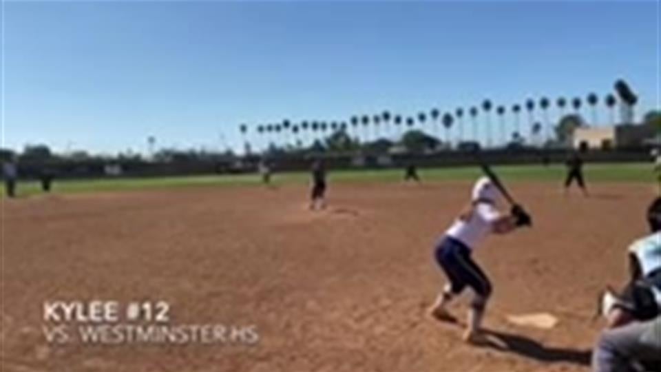 Kylee at Bat vs. Westminster 2/15/2020