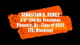 Freshman Season Offense (TE)