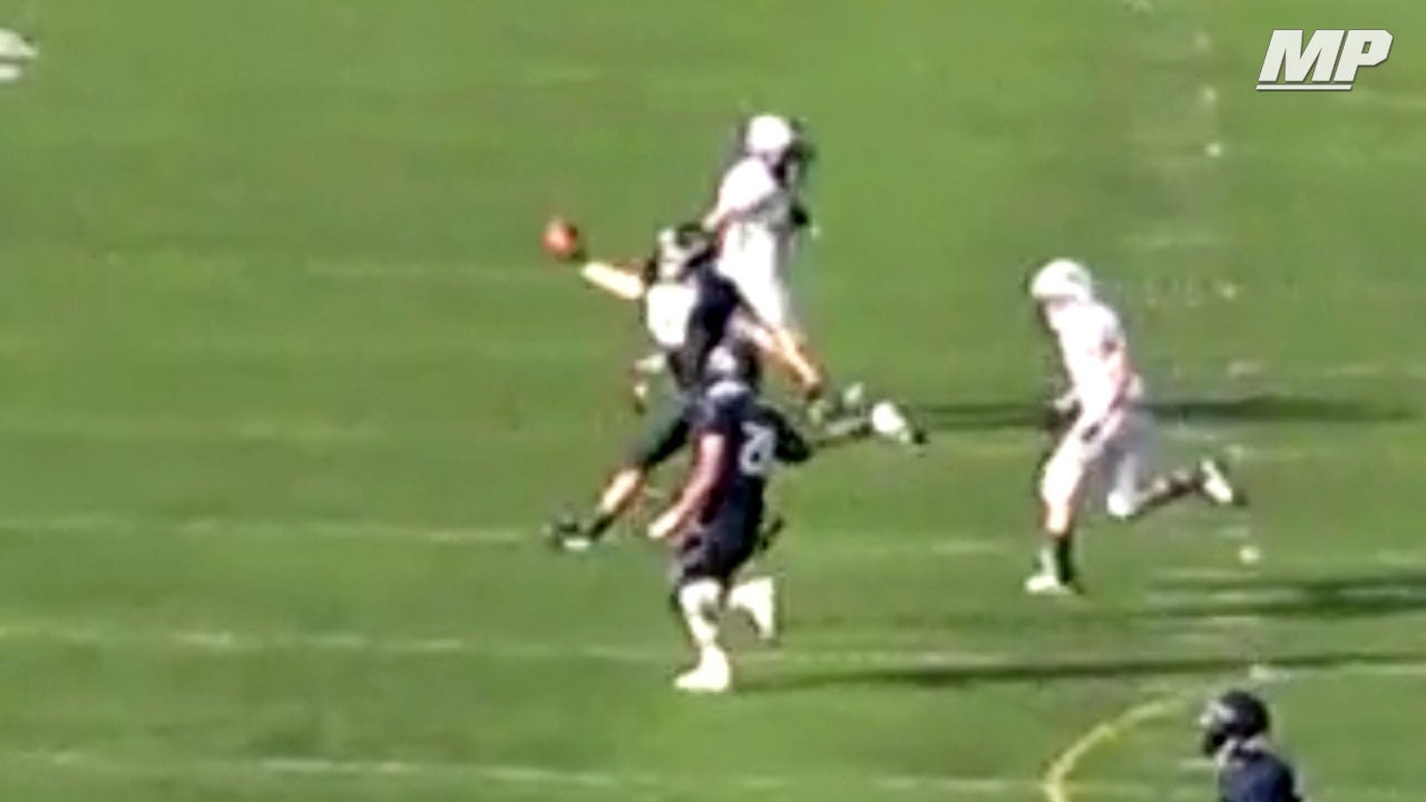 TE makes legit one-handed catch and houses it