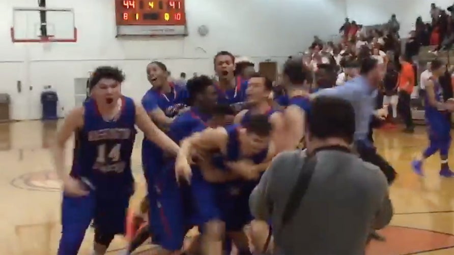 Spencer Cook makes a 75-foot three pointer against Cherokee to send game into 2OT.  Washington Township ended up winning 50-44.

Video by philly.com