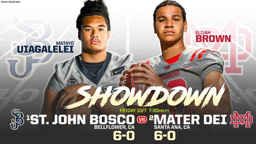 MaxPreps National Football Editor Zack Poff previews No. 1 St. John Bosco (Bellflower, CA) vs. No. 2 Mater Dei (Santa Ana, CA) in the biggest high school football game of the 2022 season set for October 7th. Both teams are 6-0 and have 48 players combined that are rated as a three-star recruit or higher on 247Sports.