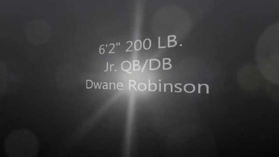 Jr. QB/DB Dwayne Robinson